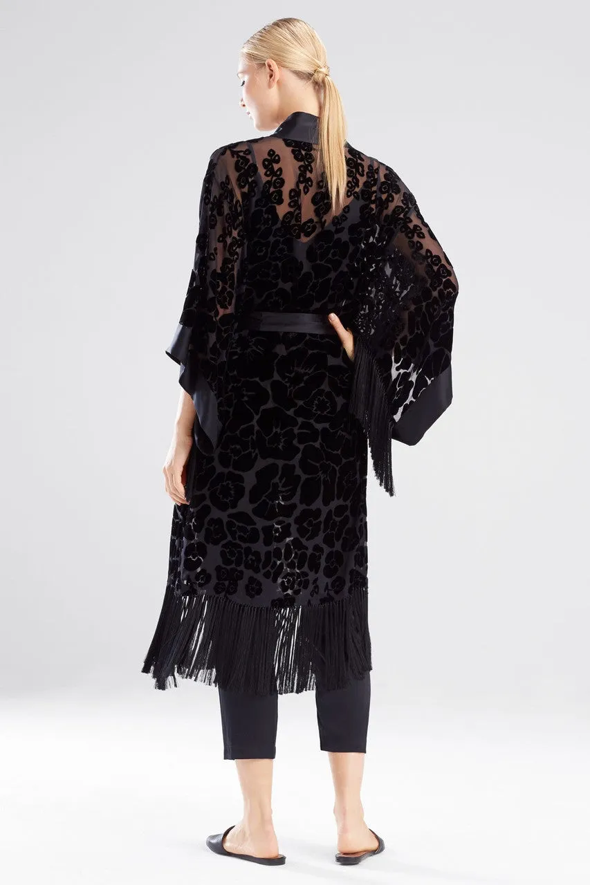 Oriental Poppy Burnout Robe