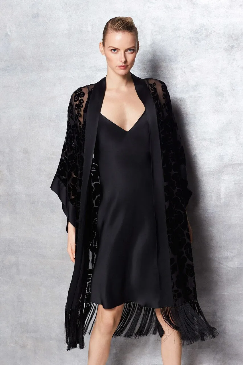 Oriental Poppy Burnout Robe