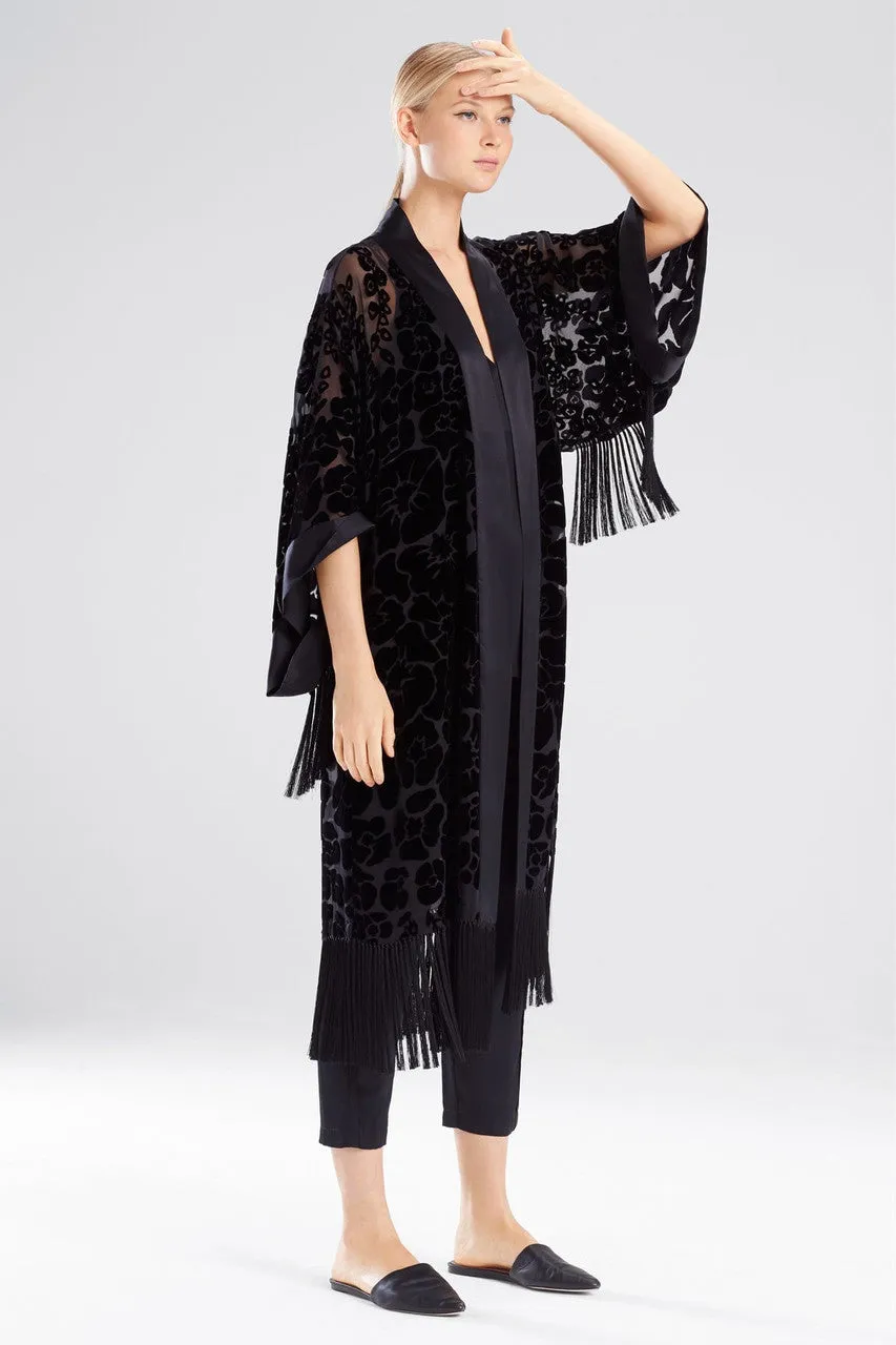 Oriental Poppy Burnout Robe